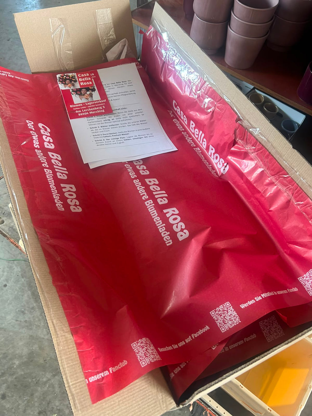 Casa Bella Rosa Schnupper-Box (Frischer Blumen- & Grün-Mix) – Dein XL-Überraschungspaket in echter Floristen-Qualität