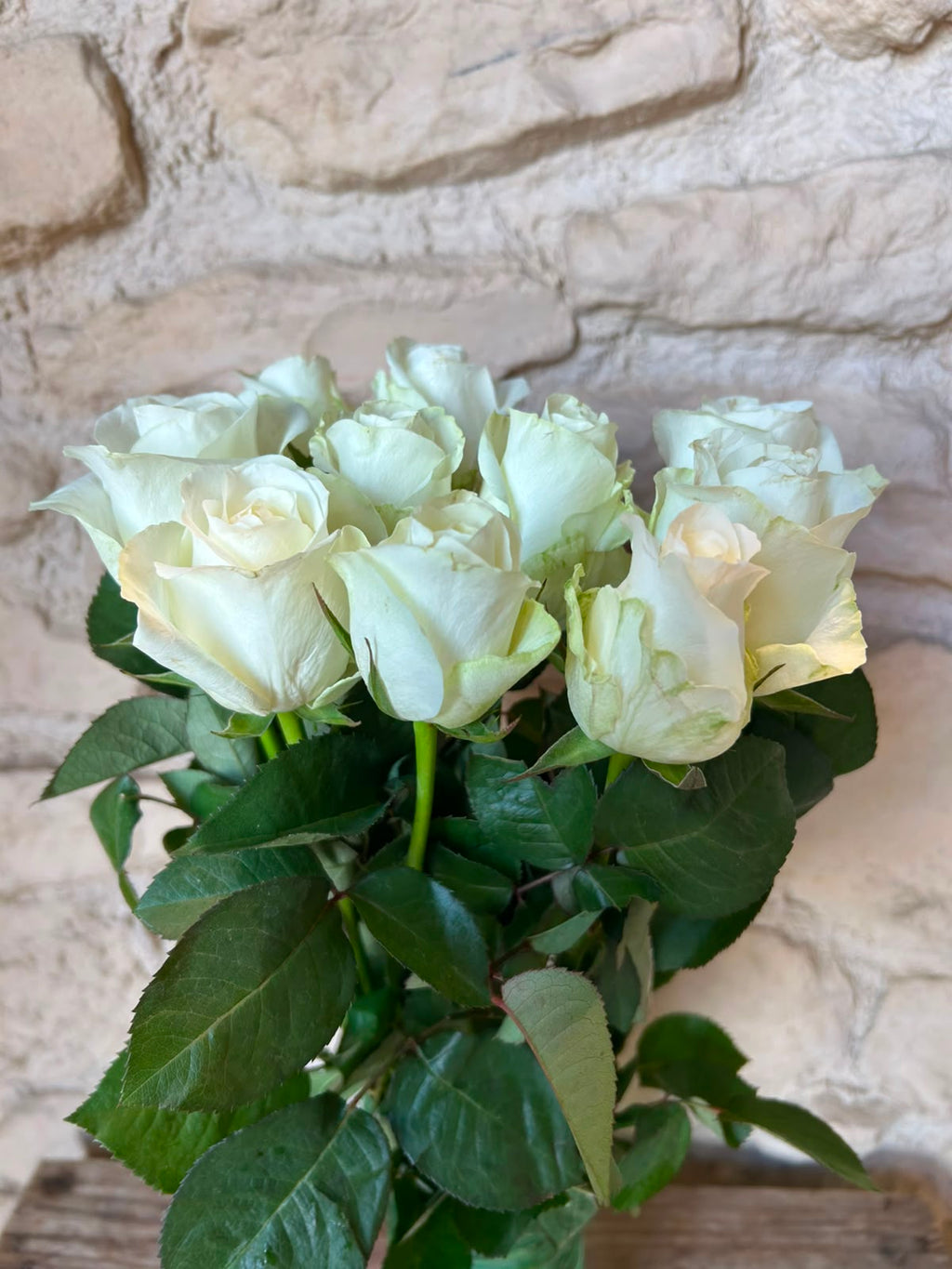 Rose 'Count Down' (Reinweiß) – Der makellose Traum in purem Weiß für edle DIY-Hochzeitsklassiker (10er-Bund / 50 cm)